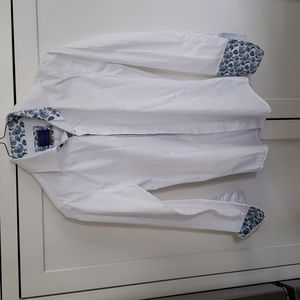 Alfa perry size 12 cuff link contrast shirt